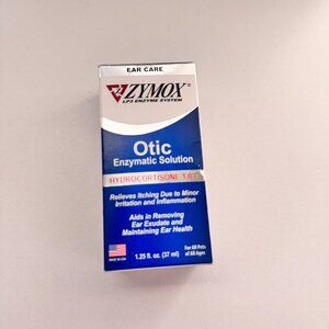 ZYMOX Otic Pet Ear Treatment with Hydrocortisone - 1.25oz - Brand New Sealed